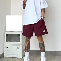 Американские национальные шорты с вышивкой и повседневными шортами Cheo Summer Men in High Street Простые быстрорежные свободные четыре-пять очков