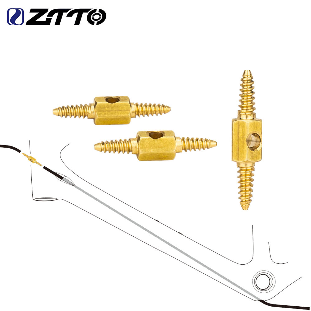 ZTTO Mountain Road Bicicleta freno línea de velocidad de transmisión tubería de aceite accesorios de conector de enhebrado