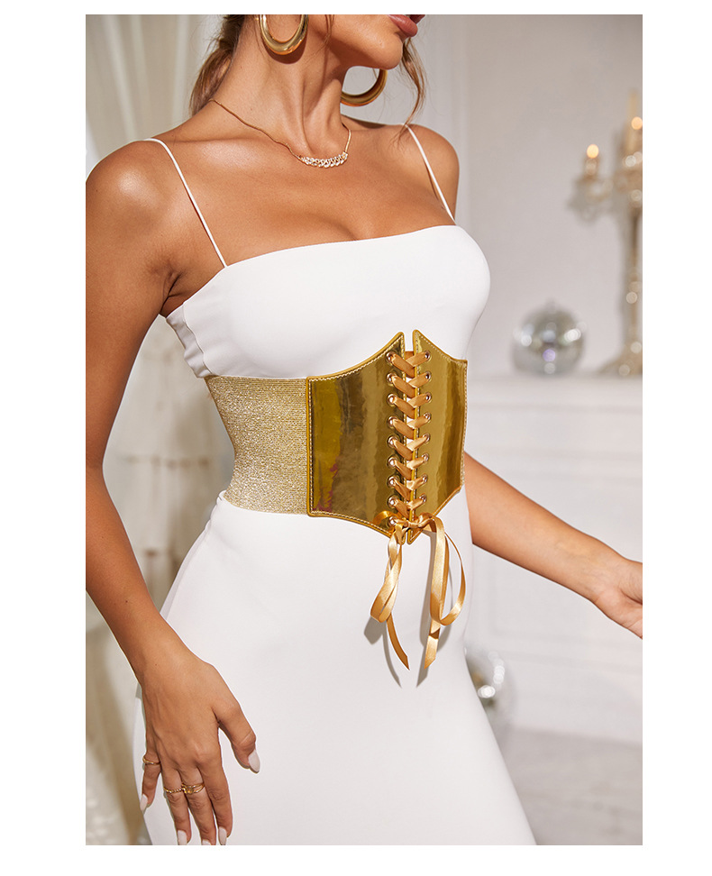 Waist Seal Classification Simple Style Classic Style Solid Color Pu Leather Women's Corset Belts