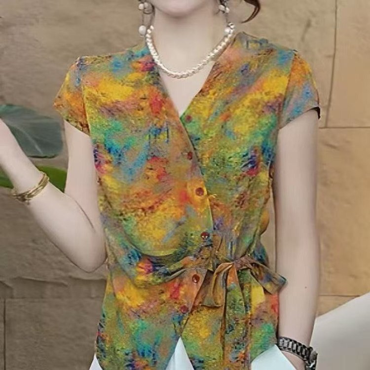 Spring Fashion Casual Shirts for Women, Mom-Style Clothing That Saves Time and Effort, Easy to Match for Daily Commuting