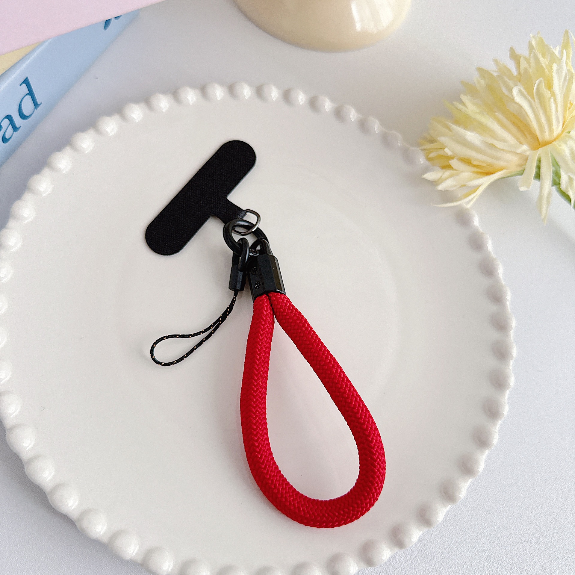 Teléfono móvil de nylon tejido corto con clip multifuncional bolso portátil colgante accesorios colgante universal