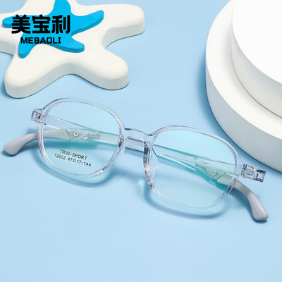 goods in stock 12602 non-slip Gogo children motion spectacles frame student myopia Lens Ultralight TR90 Eyeglass frame