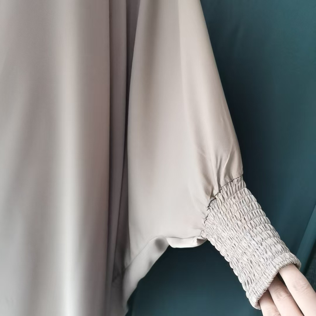 Abito da sposa leggero in stile retrò bianco, abito da sposa con strascico corto in pizzo francese, abito da ricevimento nuziale semplice._voghion.com