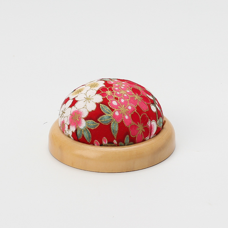 Tela de costura Herramienta de aguja de almacenamiento de bricolaje hecha a mano Bolsa de inserción de aguja de fondo de madera Bolsa de inserción de aguja Bolsa de inserción de aguja