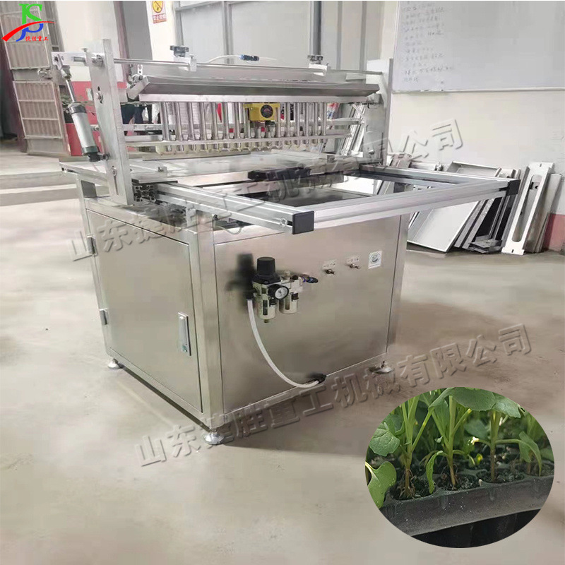 Semillera de enchufe semiautomática pimienta tomate repollo Semilla de plántulas Máquina automática esponja placa plantadora