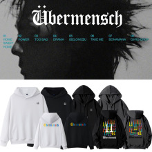 权志龙GD世巡演唱会Übermensch同款宽松拉链外套连帽衫套头卫衣