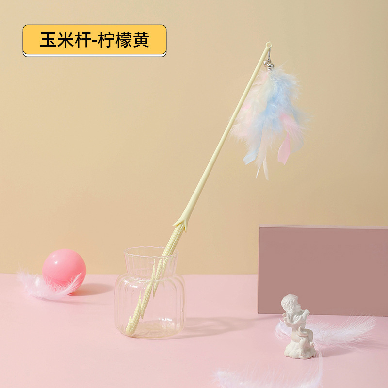 ペット用品卸売り猫セット長尺ソフトレバー猫棒羽猫棒鈴音猫玩具|undefined