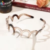 Wavy amber headband