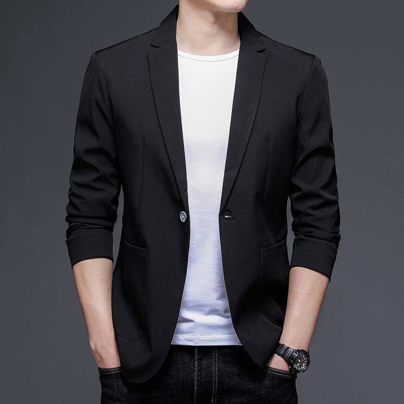 Spring and Summer New Small Suit Light Business Fashion Casual Men's Jacket Fashion Men's Joker Little Red Book Hair