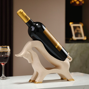 Light Luxury, Luxurious and Powerful Wine Rack, Wine Tray Ornaments, Home Living Room Wine Cabinet, Sideboard, Tilted Red Wine Bottle Display Rack