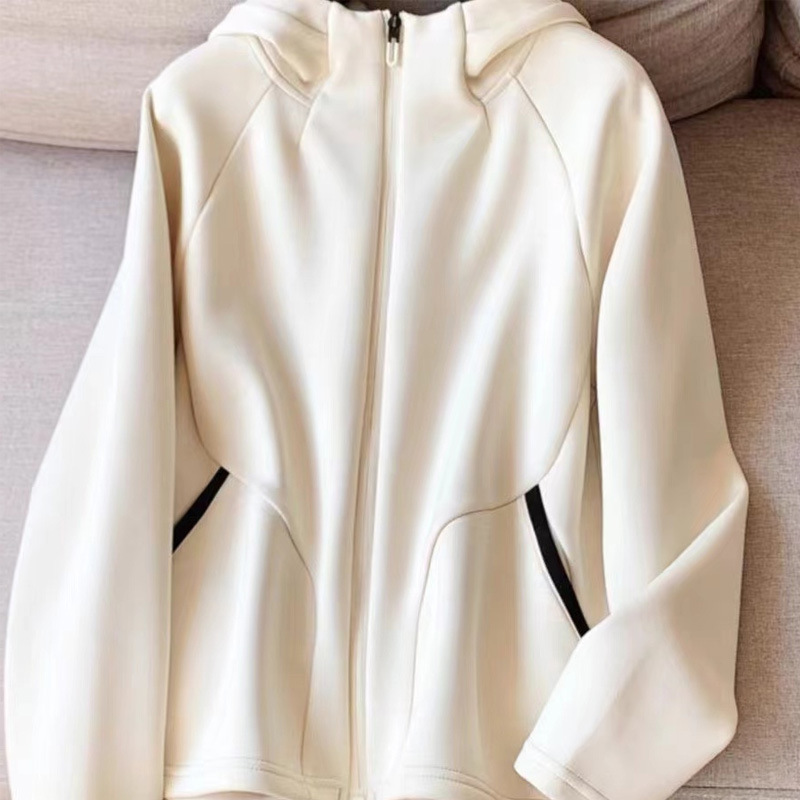 Abbigliamento donna Acquista ad occhi chiusi! Di*te 1k+ Giacca calda con cerniera Felpa sportiva con cappuccio Abbigliamento donna morbido ed elastico nuovo_voghion.com