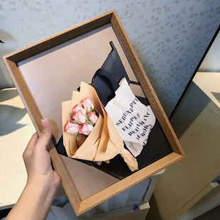 Dried flower plant specimen frame poster double-sided transparent acrylic photo frame A4 creative paper-cut display frame picture frame wholesale