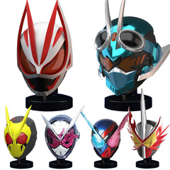 歌チャド極狐頭カバー仮面騎士着用可能鎧革カバーヘルメット置物EVAモデルdiy道具