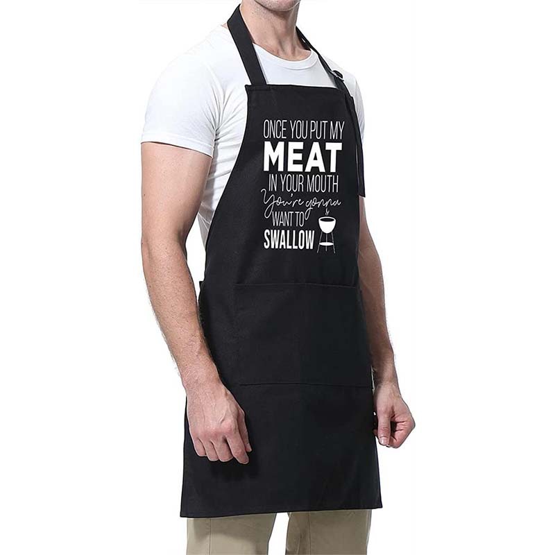 Delantal transfronterizo Halter hornear barbacoa chef restaurante ropa de trabajo cocina delantal del hogar entrega de una sola pieza envío gratuito