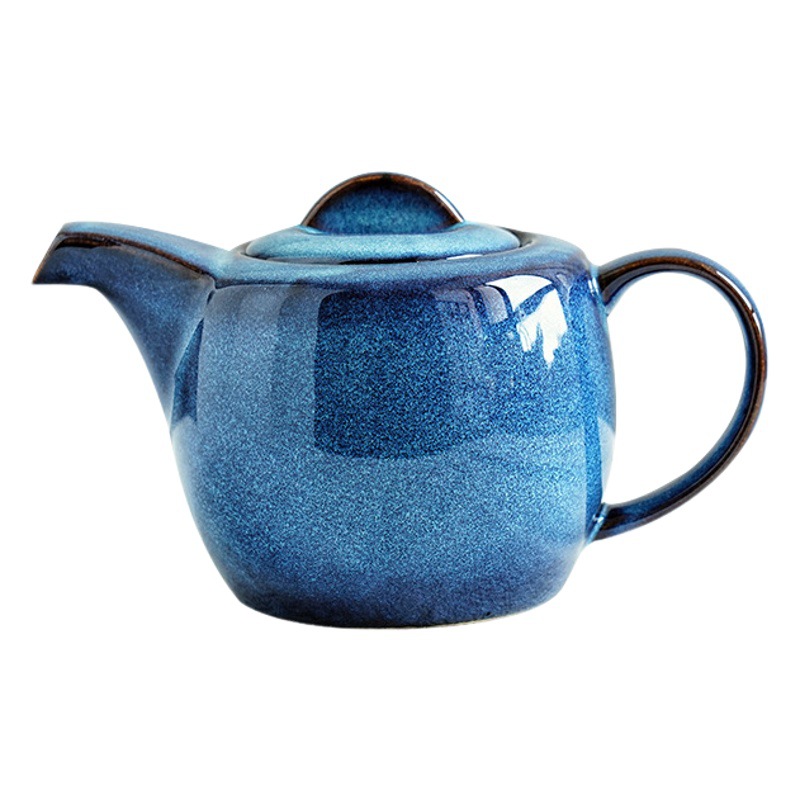 Cafetera semi-hecho a mano tetera hogar tetera cerámica Kung Fu juego de té tamaño capacidad manija sola olla logo