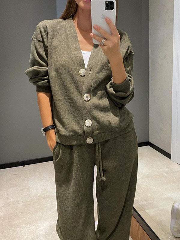 ActiveGo 2024 Autumn Winter New European American Cross-border Independent Station Hot Sale Casual Sports Suit Cardigan_desvips.com