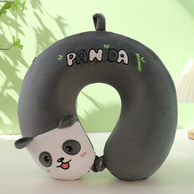 Cartoon U almohada almohada de cuello almohada de columna cervical almohada de avión siesta memoria almohada de cuello almohada de algodón fabricante de regalos portátiles comercio exterior