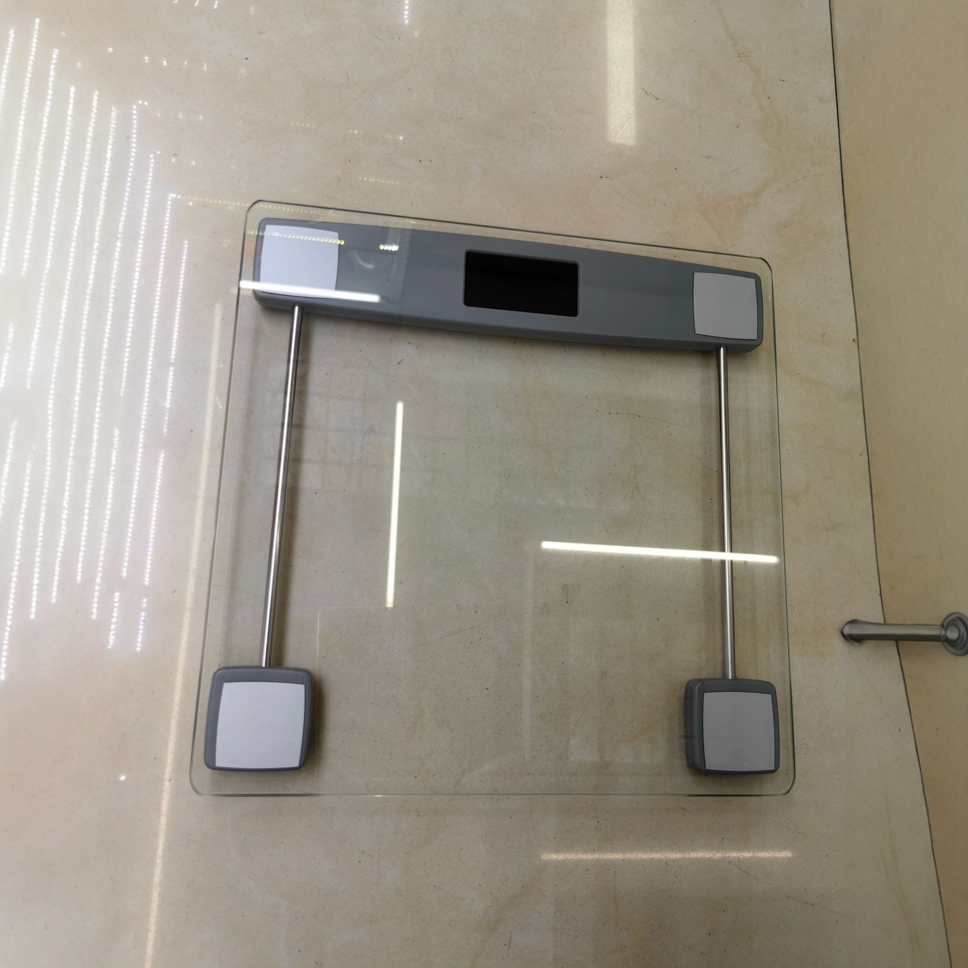 2025 Weight Scale 150kg Household Square Tempered Glass Healthy Human Digital Scale 28cm Digital Human Body Scale