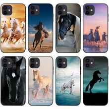 适用iPhone15手机壳软壳XR奔腾的骏马动物手机壳Horse phone case