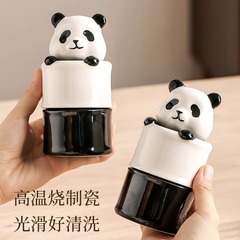 小動物パンダの楊枝筒陶磁器のアイデアの楊枝箱の商用飲食店の復古風ネットの赤い高級の楊枝筒