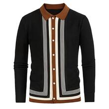 J 16414 Men's Striped Polo Shirt ��������Polo�� �羳����