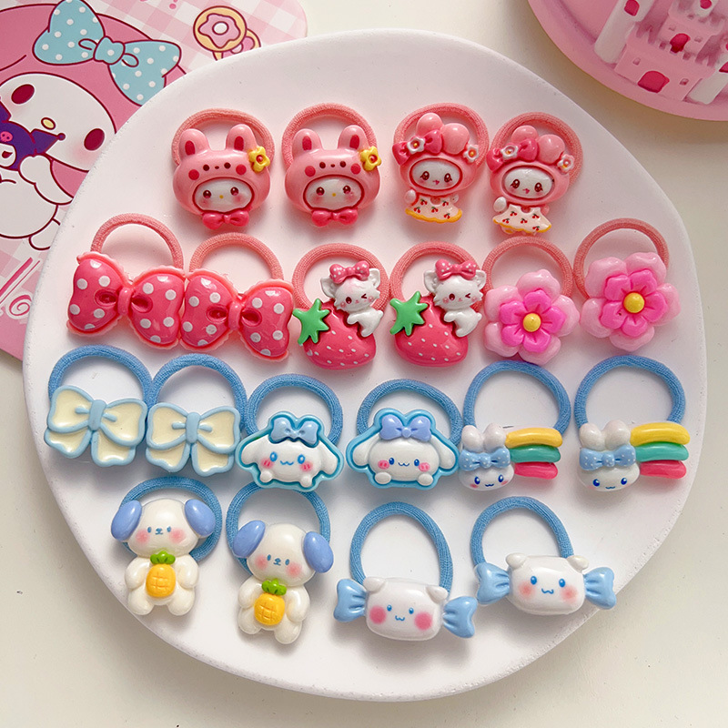 Anillo de cabello para niños Kulomi niñas bebés Sanli Anillo de cabello para dedo niñas de alta elasticidad no lesionar banda de goma