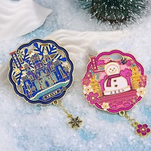 哈尔滨文创书签冰箱贴钥匙扣徽章金属工艺品旅游纪念品景区小礼品