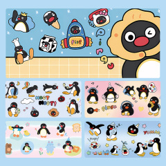Pingu小さなペンギンのマウスパッド超巨大でかわいい漫画の女の子の厚いサイズのオフィステーブルパッド