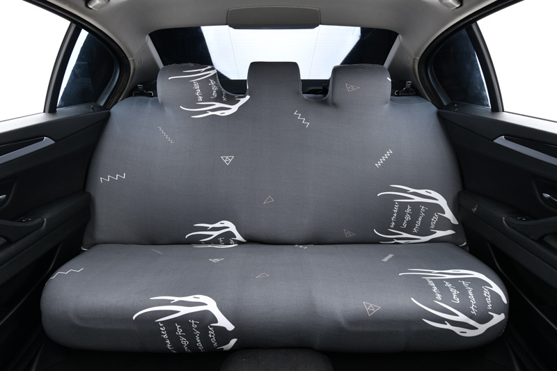 Car seat cover, cushion cover, rear seat integrated elastic backrest cushion cover, one-piece fabric anti-slip universal full cover