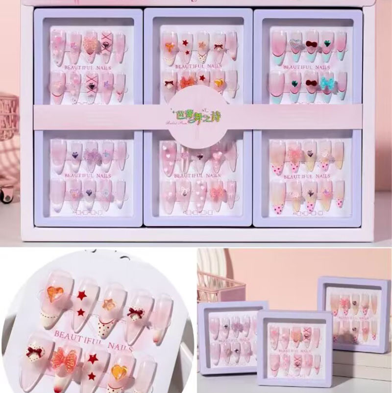 Uña de vestir impresión de ojo de gato manicure pegatinas de gel de goma de vestir estudiantes caricaturas lindas desmontables de vestir pony de uñas