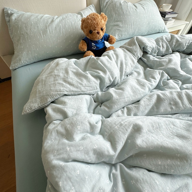 A類全綿有酸素二重糸ベッド4点セット純綿布団シーツ3点セットinsベッド用品セット