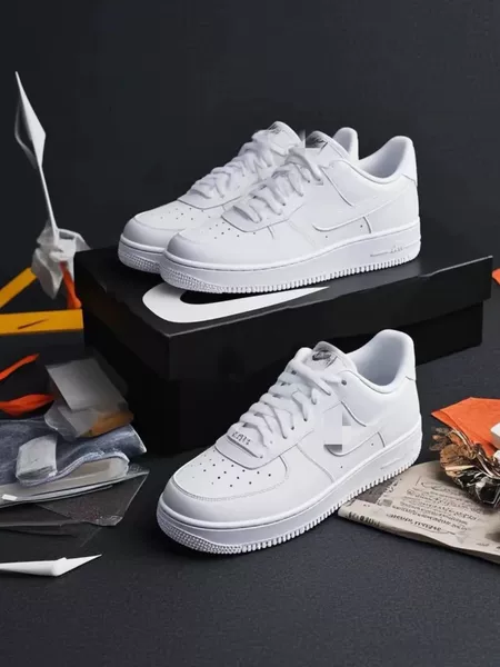 Putian Pure Original Air Force One Sneakers Height-Increasing Versatile Af1 White Shoes Sports Shoes Campus Unisex Shoes Sneakers