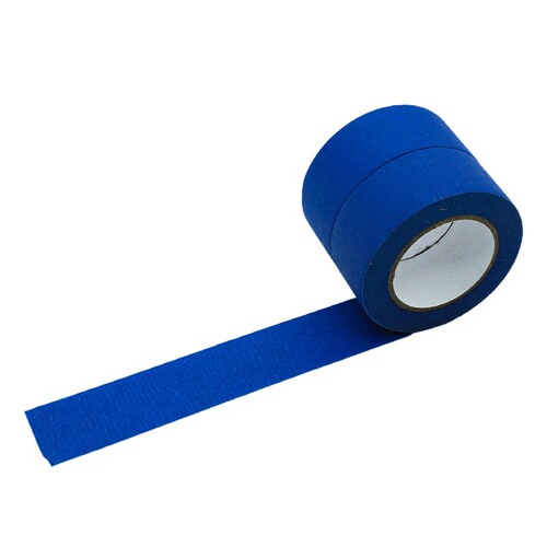 High viscosity blue textured paper 14 days anti-UV non-degumming crepe paper can be written high viscosity car spray paint masking tape