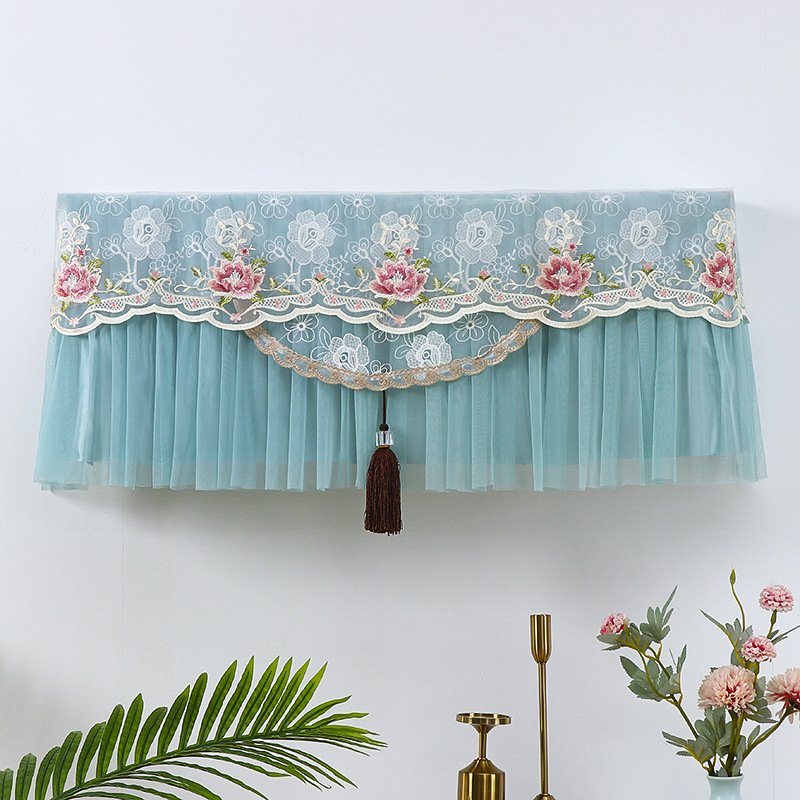 新品 2馬力 吊り下げエアコンカバー エアコンカバー 防塵カバー 開閉時フロントカーテンなし 刺繍入り 中国風 シンプルモダン|undefined