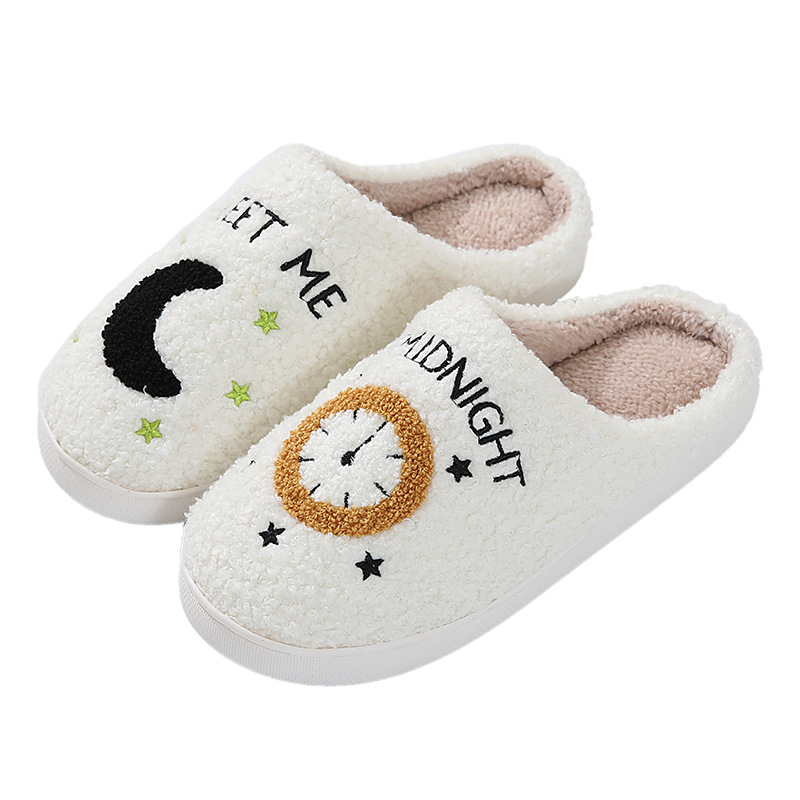Woman Plush Open-Toe Summer Autumn Outdoor Indoor Comfortable Warm Machine Washable Memory Foam Indoor Shoes_voghion.com
