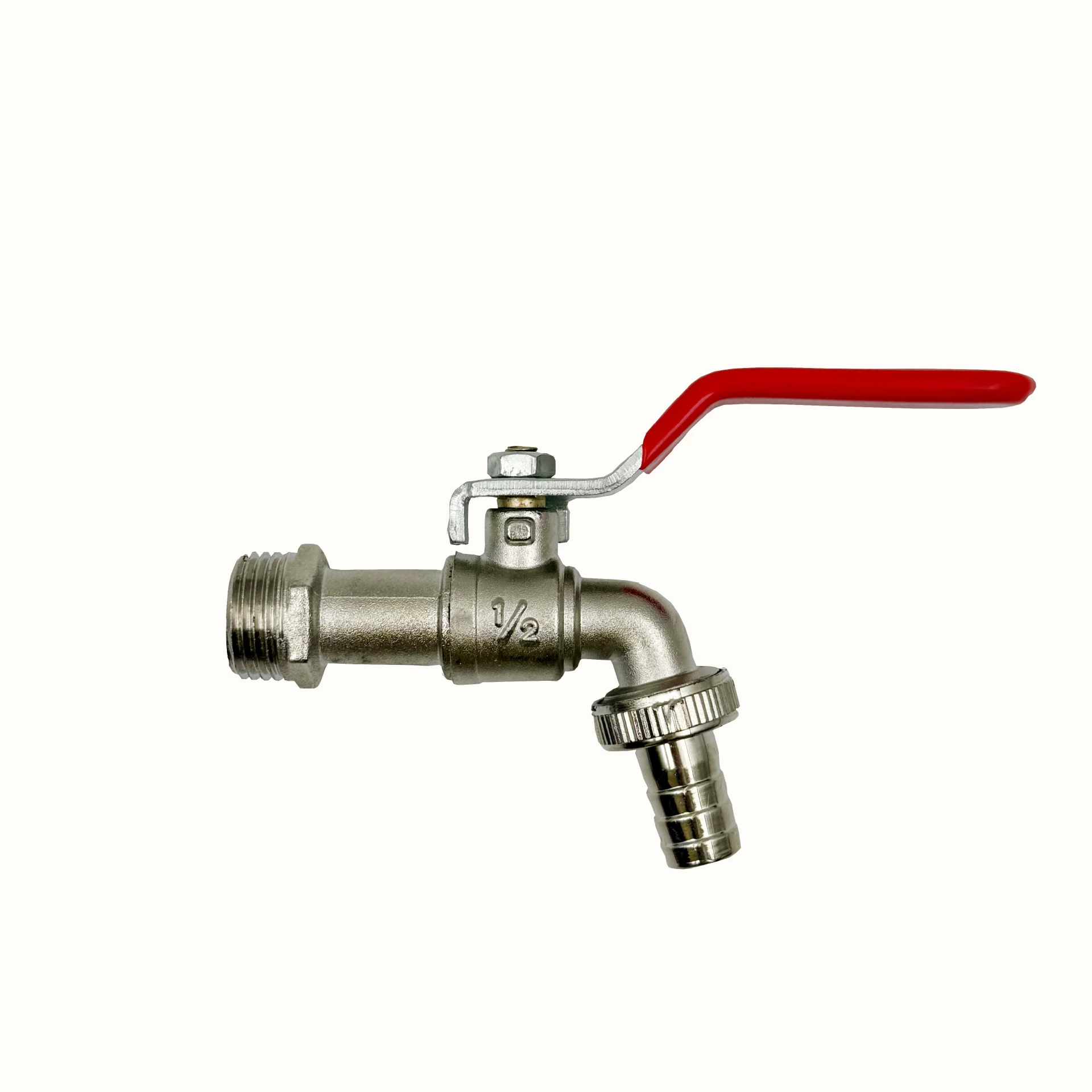 Кран из цинкового сплава для сада, садоводства и стиральной машины с легким четырехточечным FM и пластиковой крышкой.