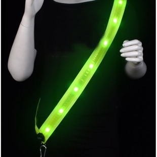 Outdoor Sports Mountaineering Night Flash Belt USB Rechargeable LED Luminous Single Shoulder Belt Safety Flash Single Shoulder Straddle Belt