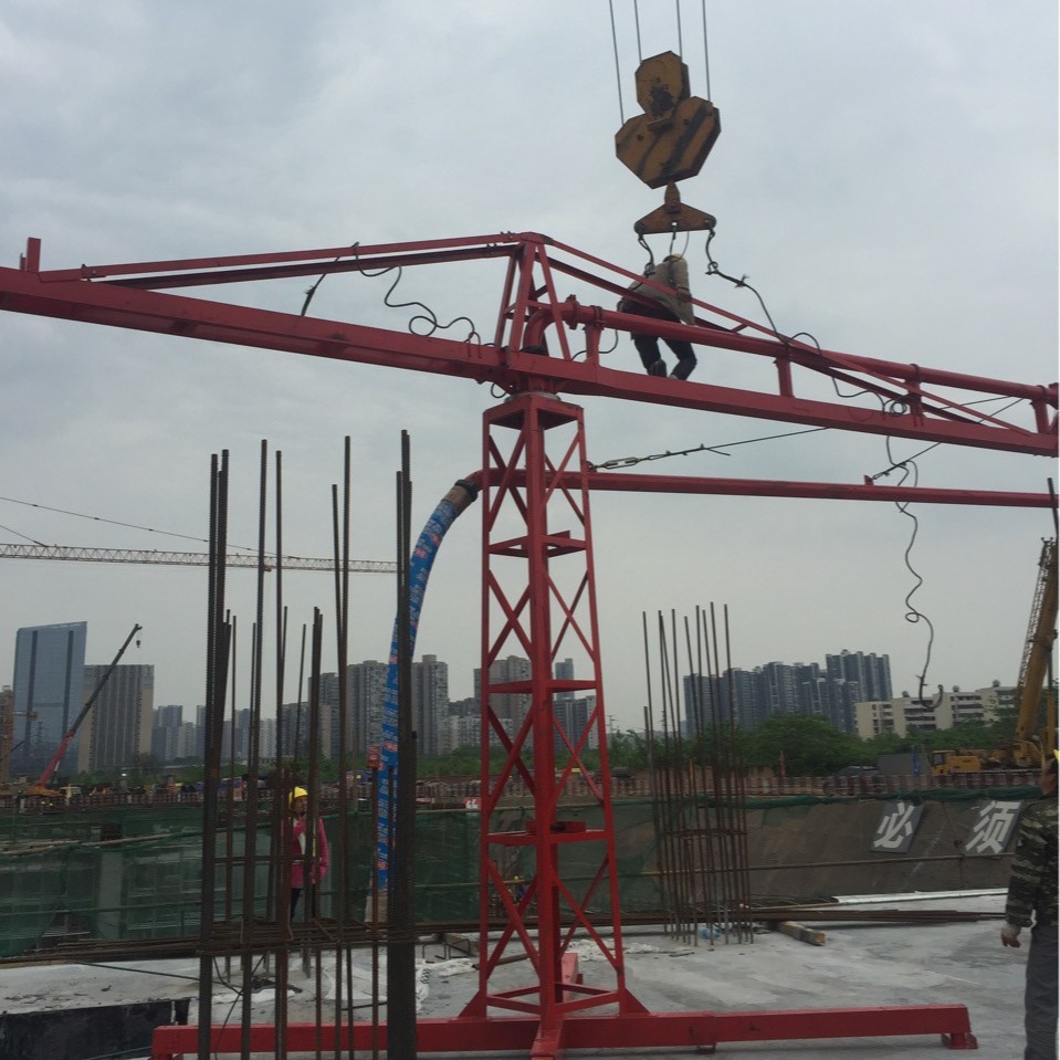 混凝土12米15米18米手动360度旋转布料机