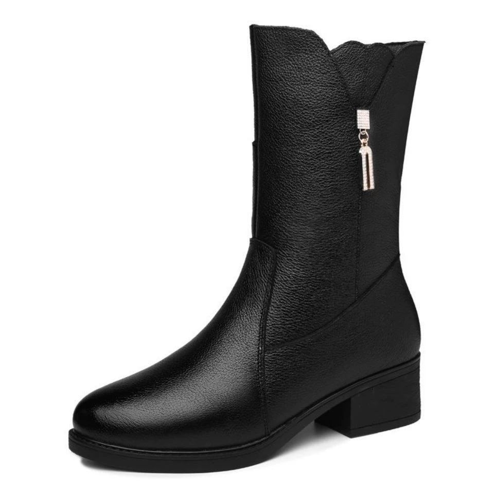 Martens, demi-season keep warm boots, mid-length