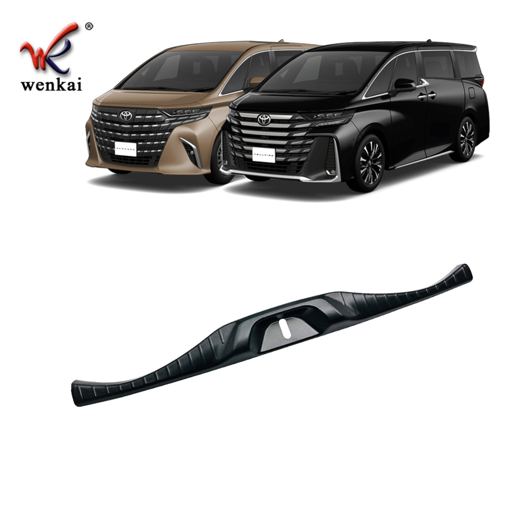 Adecuado para Toyota 23 alphard40 serie modificada caja trasera puerta incorporada Placa de guardia vellfire acero inoxidable