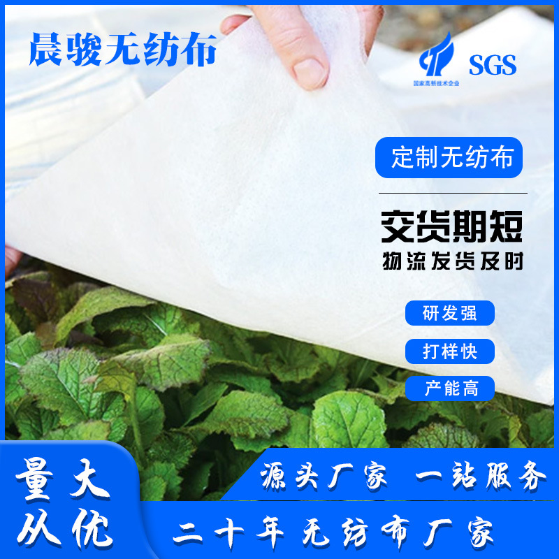 无纺布农用PP纺黏隔热防寒保暖保湿袋植物罩育苗袋鲜花灌木保温罩