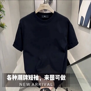2025 Summer New High-Quality Pure Cotton Short-Sleeved T-Shirts for Men and Women, Trendy Brand Short-Sleeved T-Shirts for Men and Women