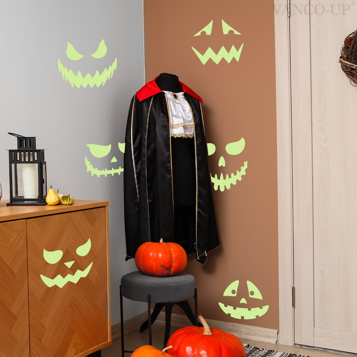 Glow In The Dark Halloween Wall Stickers For Home And Store Decor_voghion.com