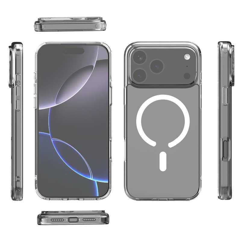 适用iphone17Pro磁吸手机壳透明磁吸壳苹果17全包防摔保护套跨境|undefined