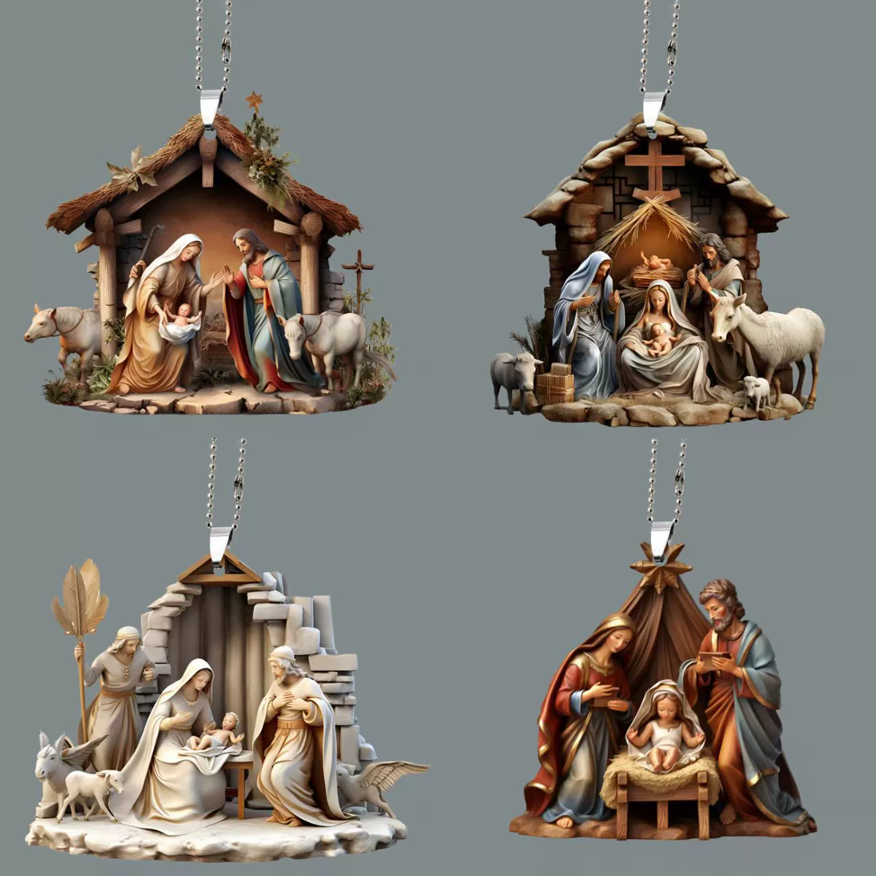 Акриловые декоративные подвески для транспорта, украшения для автомобиля, подвески на зеркало заднего вида с религиозными символами, аксессуары для тюнинга авто.