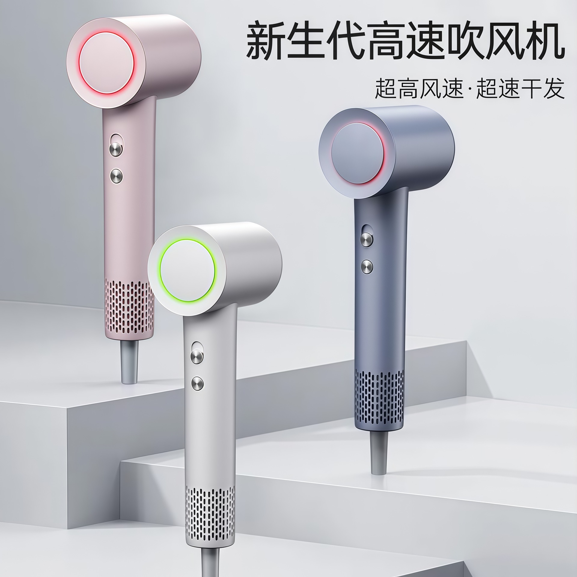 Negative Ion Hair Dryer Hot and Cold Air High Power High Wind Hair Care Does Not Hurt Hair Barber Shop Quick Drying High Speed Hair Dryer