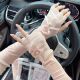 Summer Ice Silk Elegant Driving Riding Pearl Bow Lace Fashion Sun Protection Sleeve UV Protection Women's Sleeve