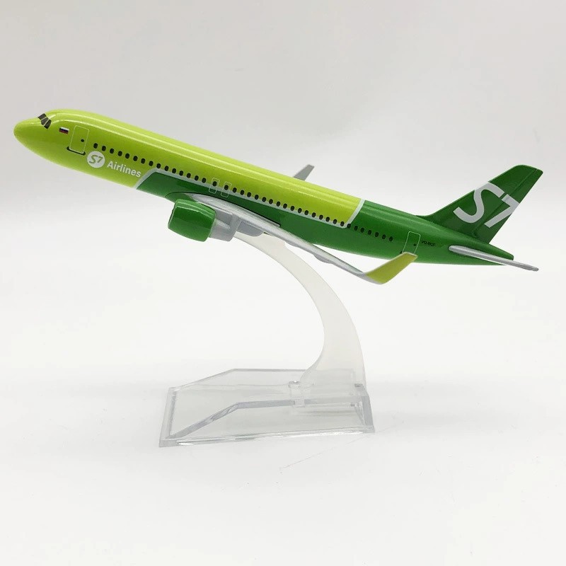 Modelo de avión de simulación de la serie A320 de la aviación extranjera con aleación de tren de aterrizaje