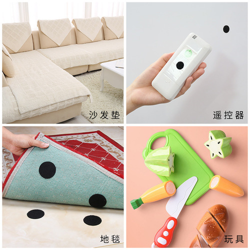 Circular Velcro Kindergarten Quiet Book Dot Back Adhesive Fastener Strip DIY Handmade Fixing Molding Male-Female Tab