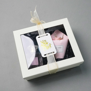 Packaging Box Gift Box Customized High-End Accessible Luxury Birthday Gift Hot Stamping Logo Cosmetic Packaging Box